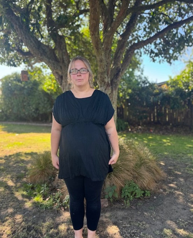 Bailey Maternity & Breastfeeding Top - Black