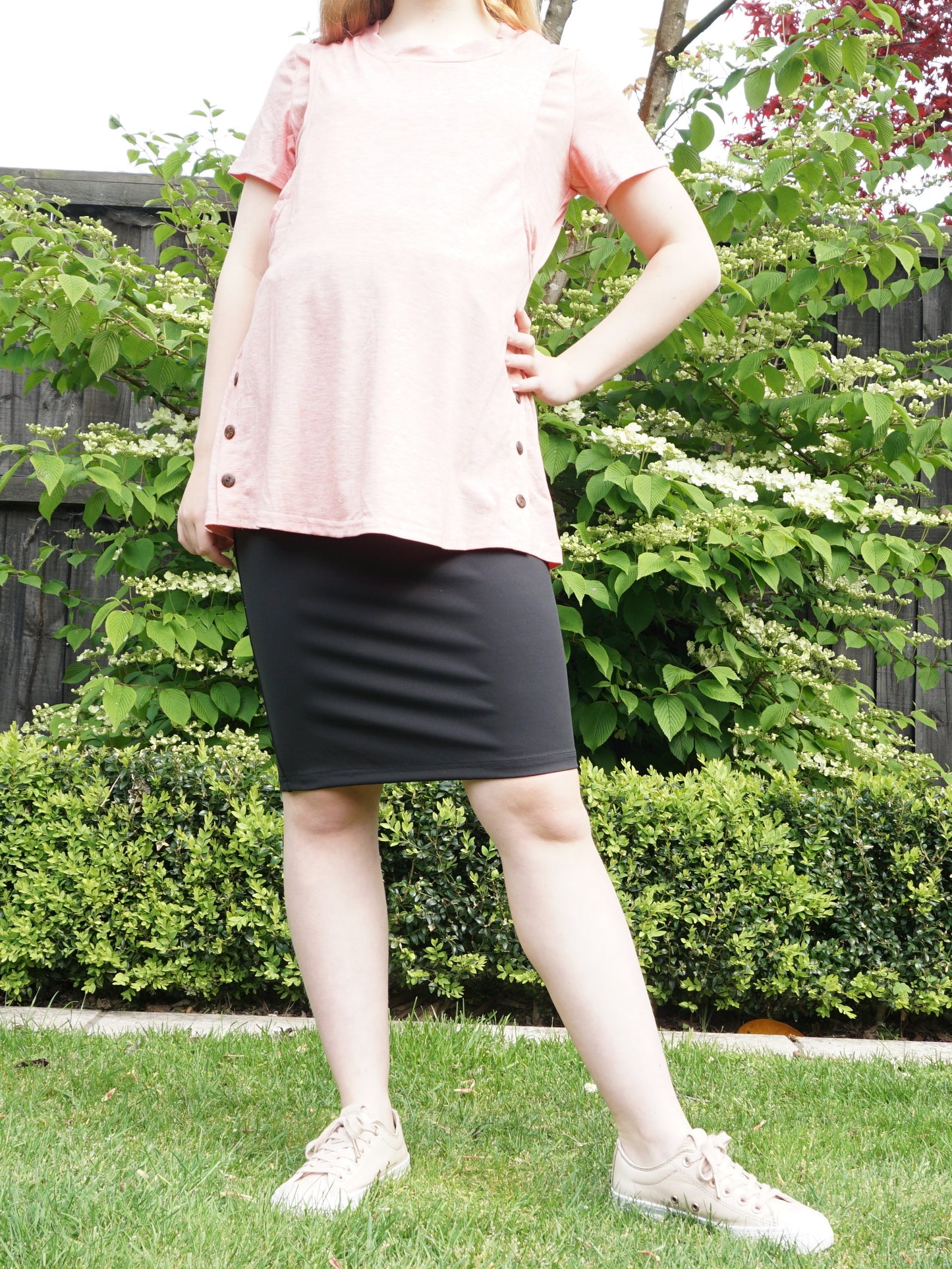 Anna Maternity Tube Skirt - Black