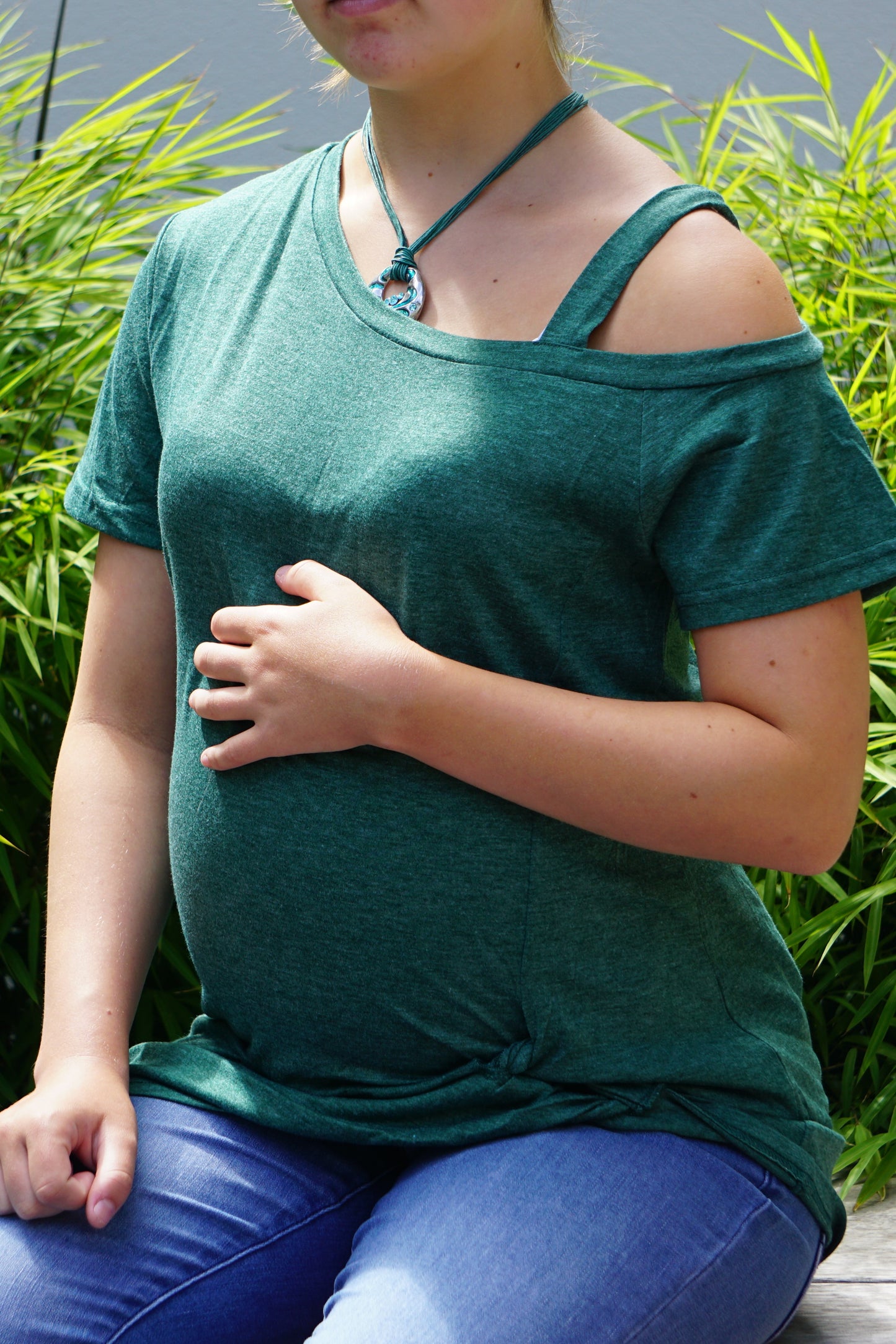 Ashleigh Maternity Tee - Green