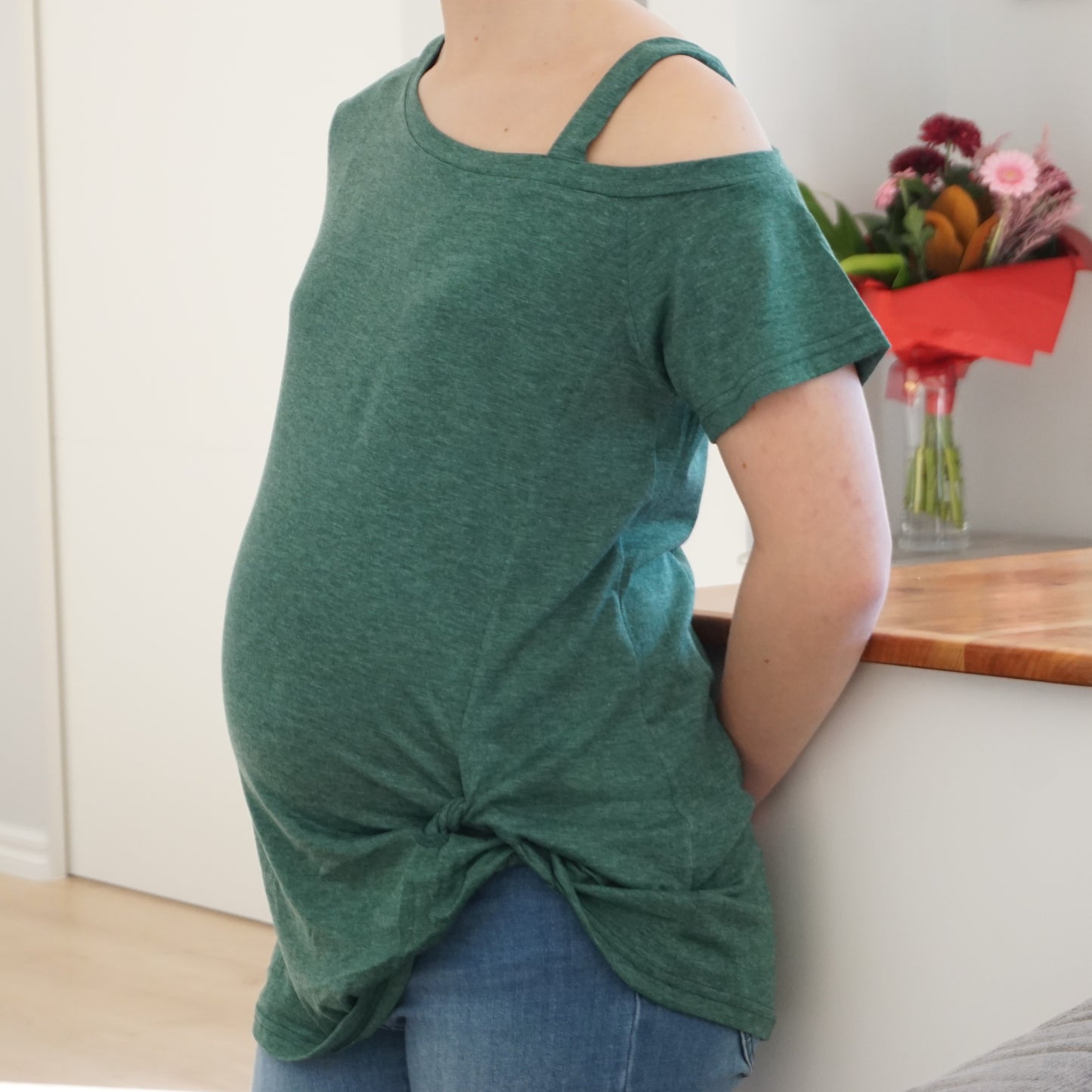 Ashleigh Maternity Tee - Green