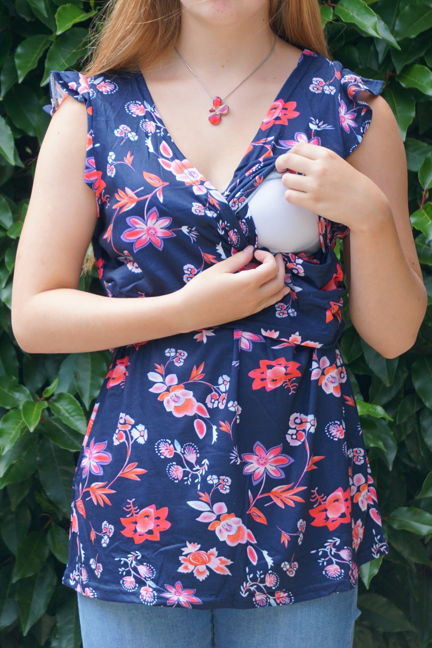 Lexi Maternity & Breastfeeding Tank - Floral