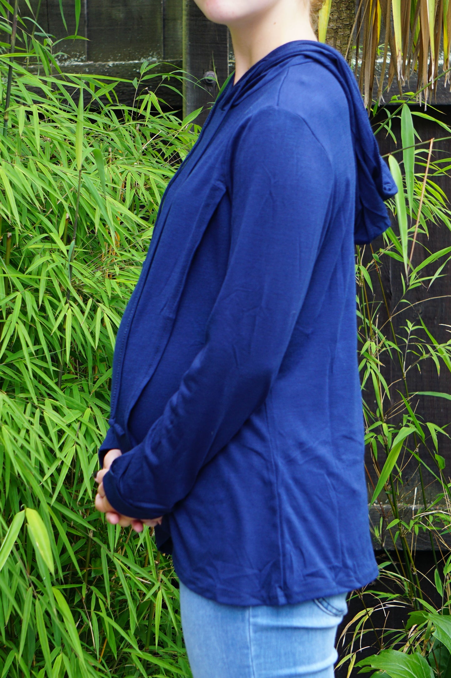 Ruby Maternity & Breastfeeding Hoodie - Navy