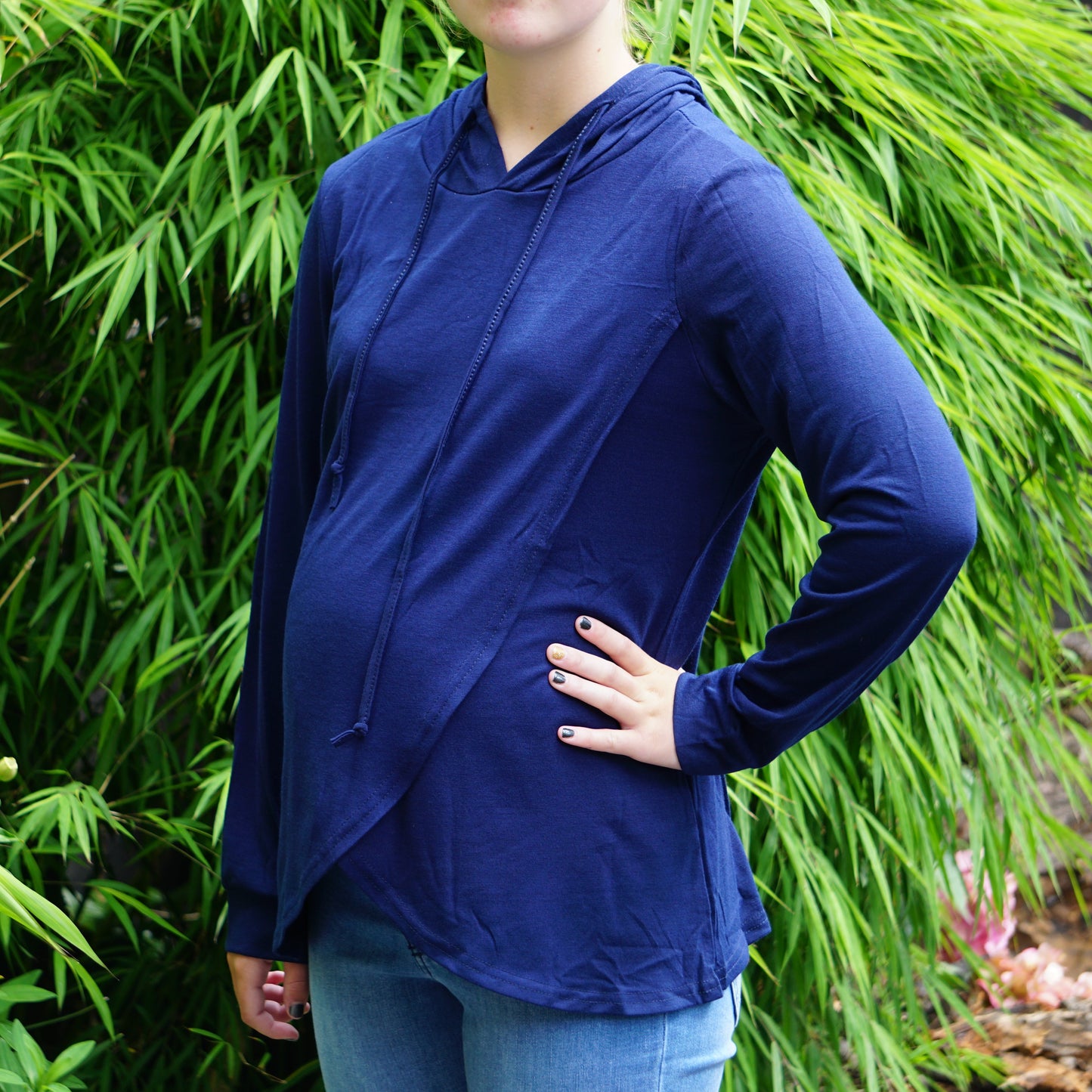 Ruby Maternity & Breastfeeding Hoodie - Navy