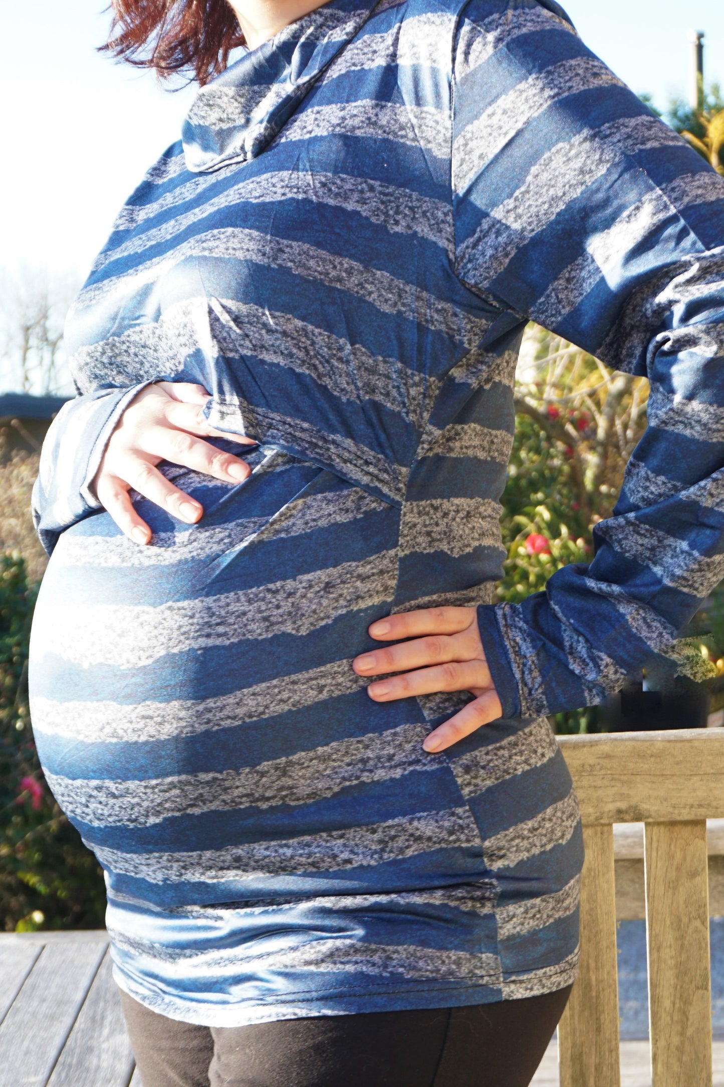 Sara Maternity & Breastfeeding Striped Top