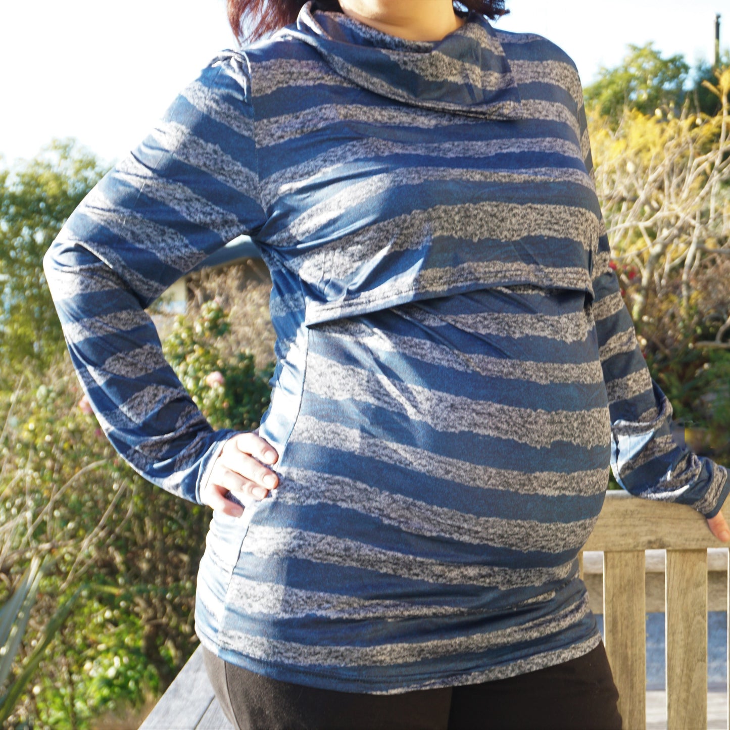 Sara Maternity & Breastfeeding Striped Top