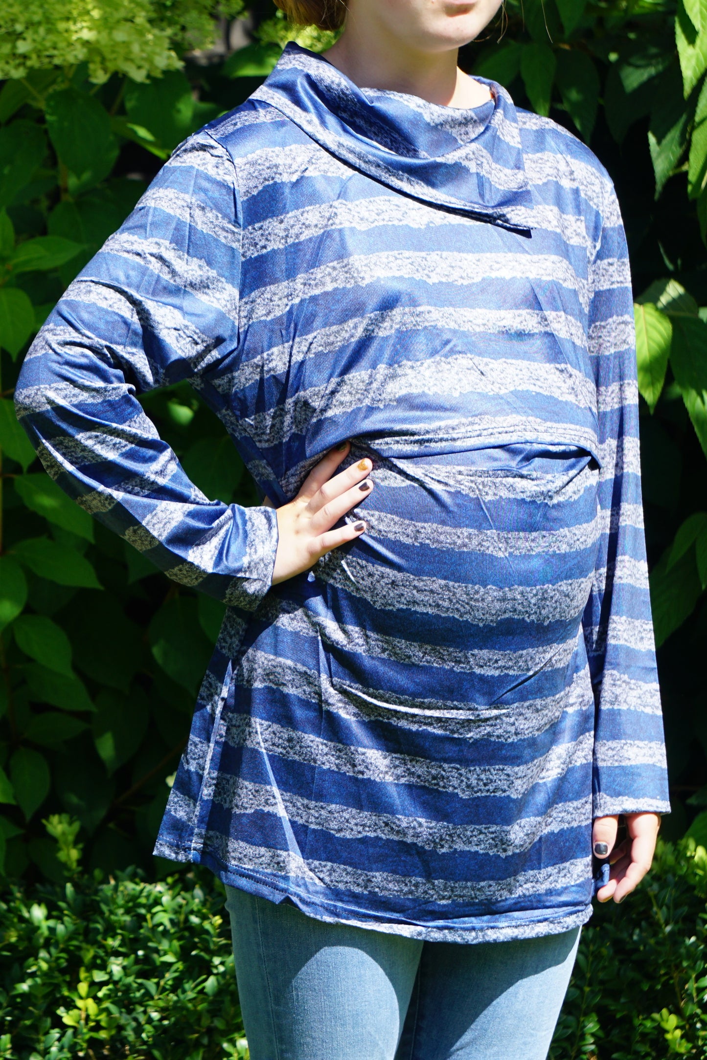 Sara Maternity & Breastfeeding Striped Top