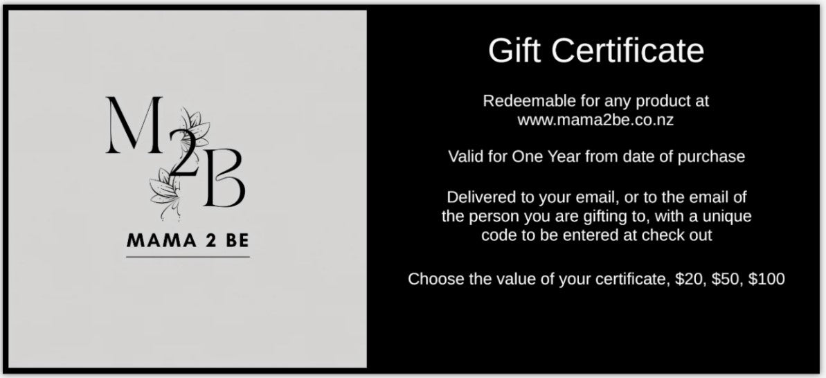 Mama 2 Be Gift Certificates